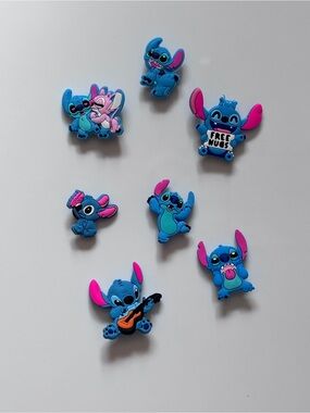 Disney Stitch Jibbitz Crocs shoes charms 7 pc